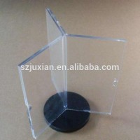 PMMA acrylic display stand 3 sides display racks