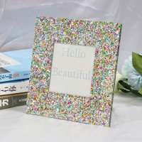 JAYI Wholesale Custom High Quality Square 5x5 Shimmering Powder Acrylic Photo Frame