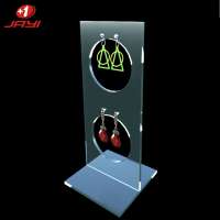 JAYI custom logo handmade counter acrylic earring display stand rack holder